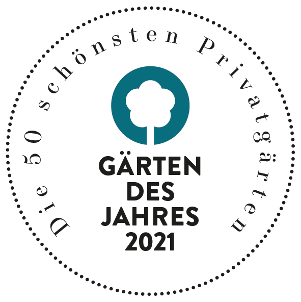 Label Auszeichnung Gärten des Jahres 2021
