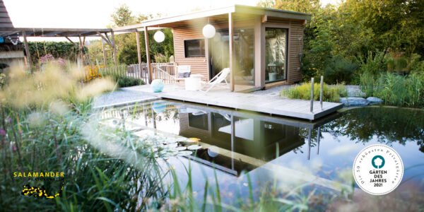 Garten des Jahres 2021 Shortlist Callwey Verlag Award Naturgarten mit Sauna und Schwimmteich
